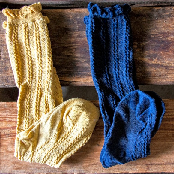 Baby Toddler Cable Knit Ruffle Socks - Picture 5 of 6